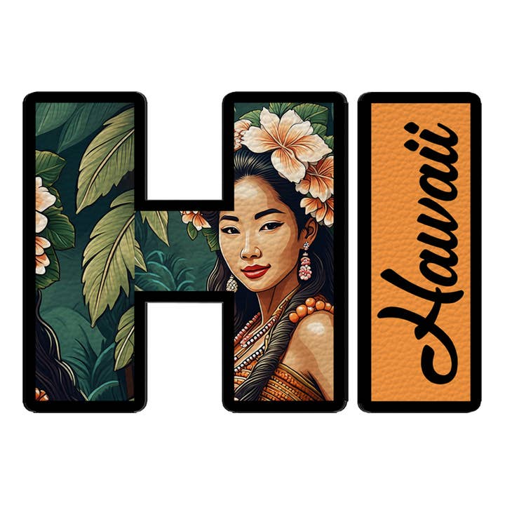 Faux Leather State Sticker #14 for wholesale by Stick‘emUp 4Lyfe