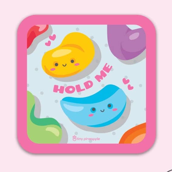 Adesivo in vinile per arrampicata su roccia — «Hold Me!» per la vendita all'ingrosso da parte di Tiny Pineapple Studio