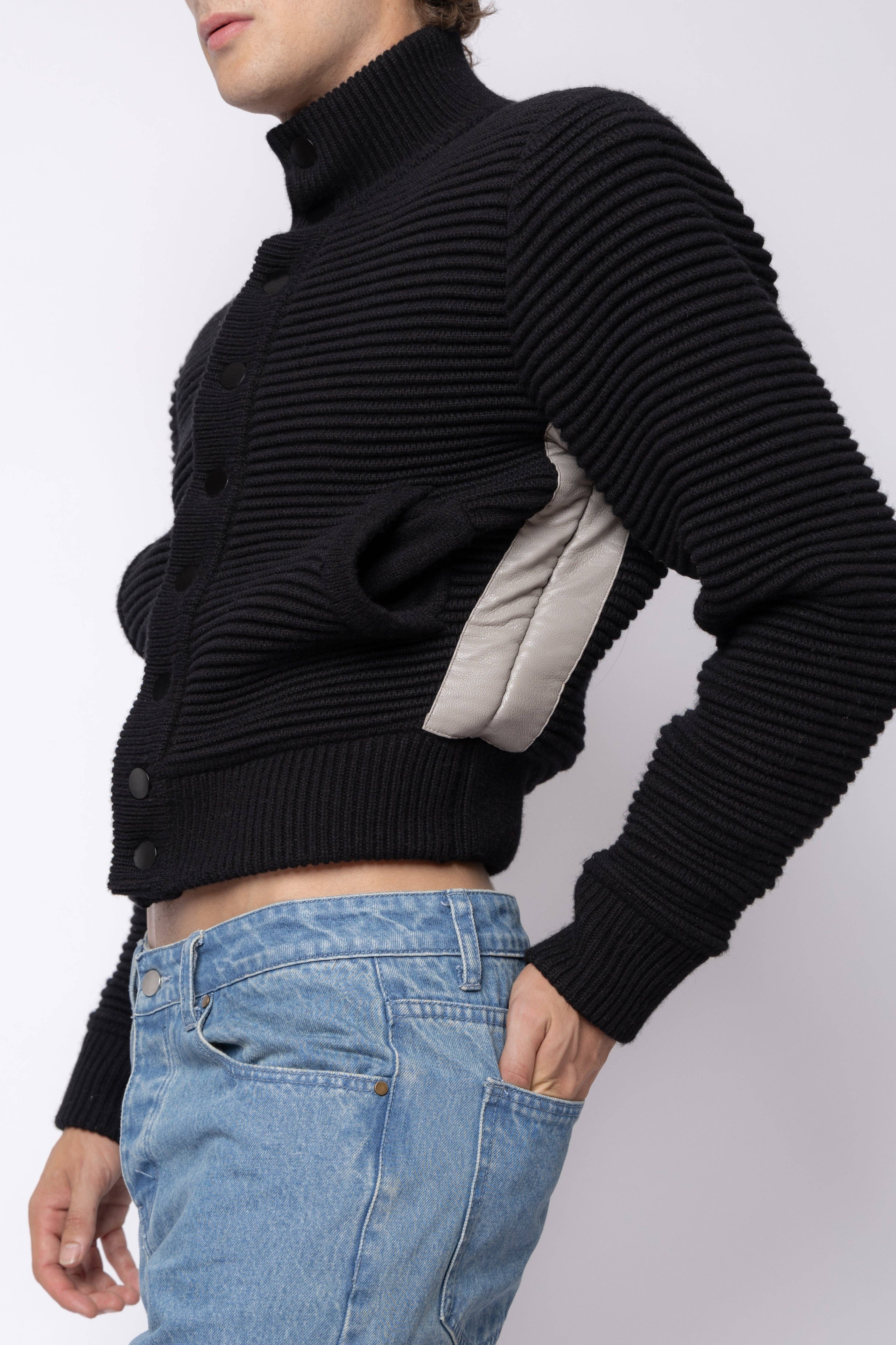 FANG - Wholesale Bomber Jacket - Men's - Power Shoulder Knitted Bomber10