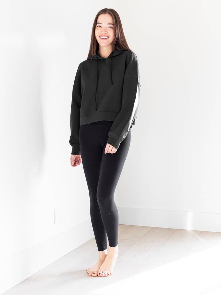 PRIV Collections - Wholesale Hoodie - Women's - Sia Hoodie in Black1