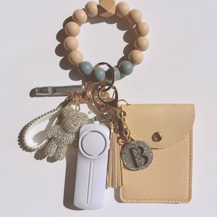 BsafeKC - Wholesale Keychain - Women's - Safety keychain Taupe medium