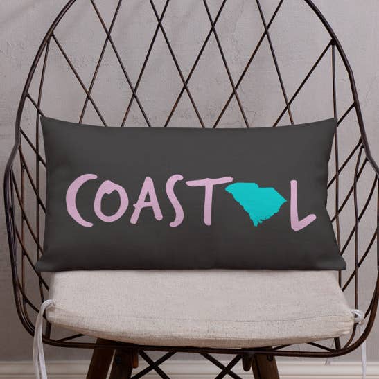 Coussin décoratif de plage Coastal South Carolina™ pour la vente par Coastal & Midwest State of Mind