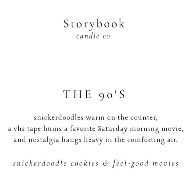 90'erne for engroshandel hos Storybook Candle Company
