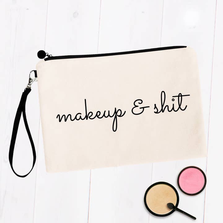 Bolsas de maquillaje Makeup & Shit para venta al por mayor de SheMugs