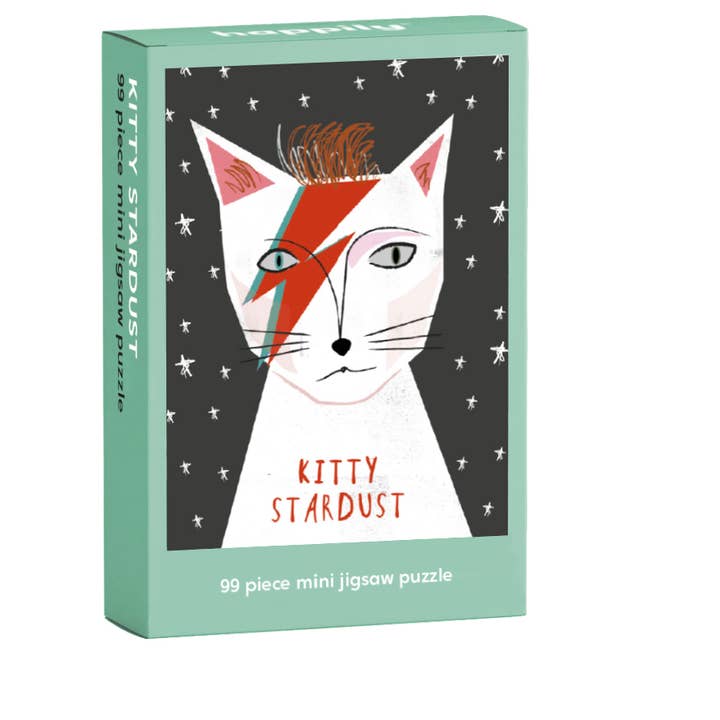 Happily Puzzles - Wholesale Puzzle - Adult - Kitty Stardust - 99 Piece Mini Cat Jigsaw Puzzle