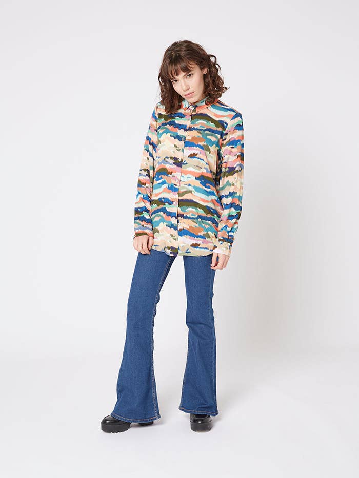 Camouflage printed shirt for wholesale by MADE IN SENS