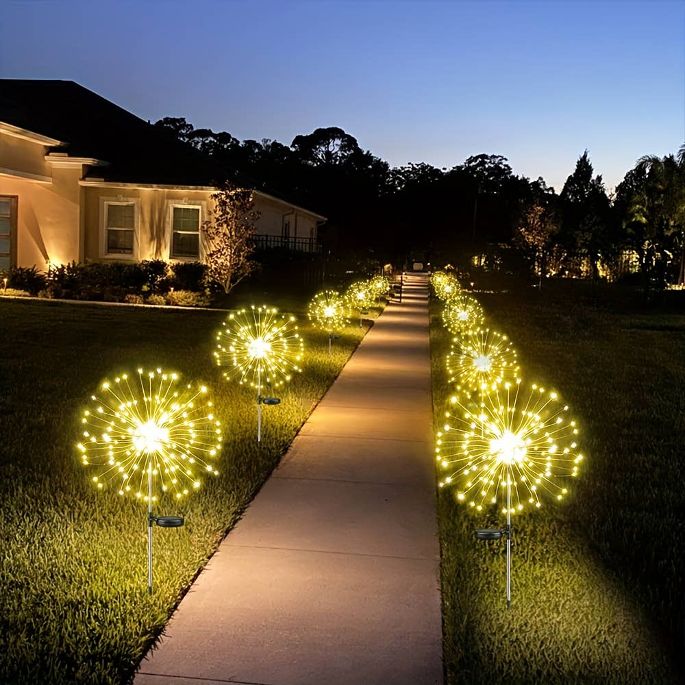Shop Celino – Luz de exterior/de relva por atacado – Luzes Solares de Jardim 420 LEDs com 8 Modos para Caminhos e Pátios7