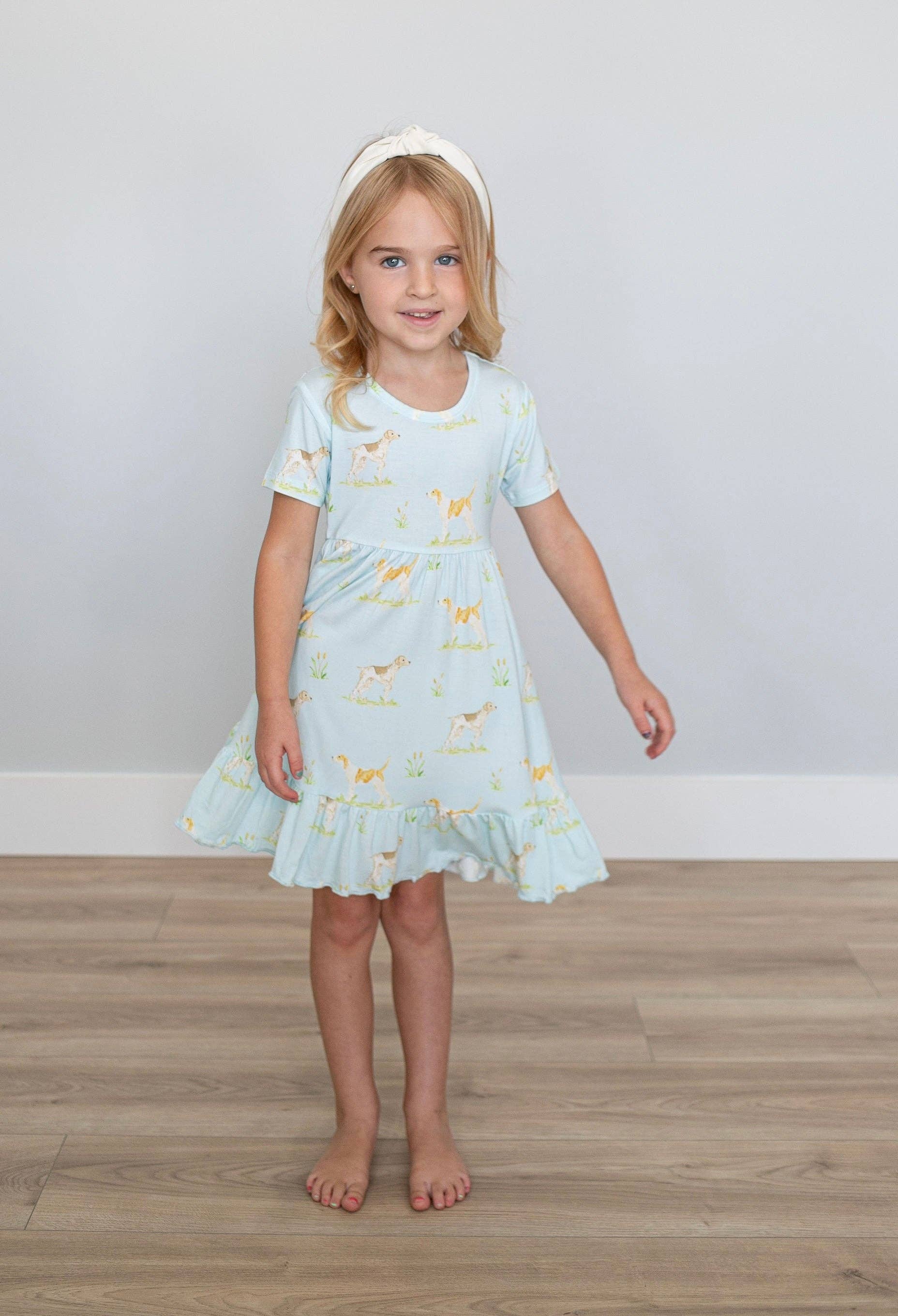 Sweet Bay Clothing - Wholesale Dress - Kids - Hunting Dog Twirl Dress1