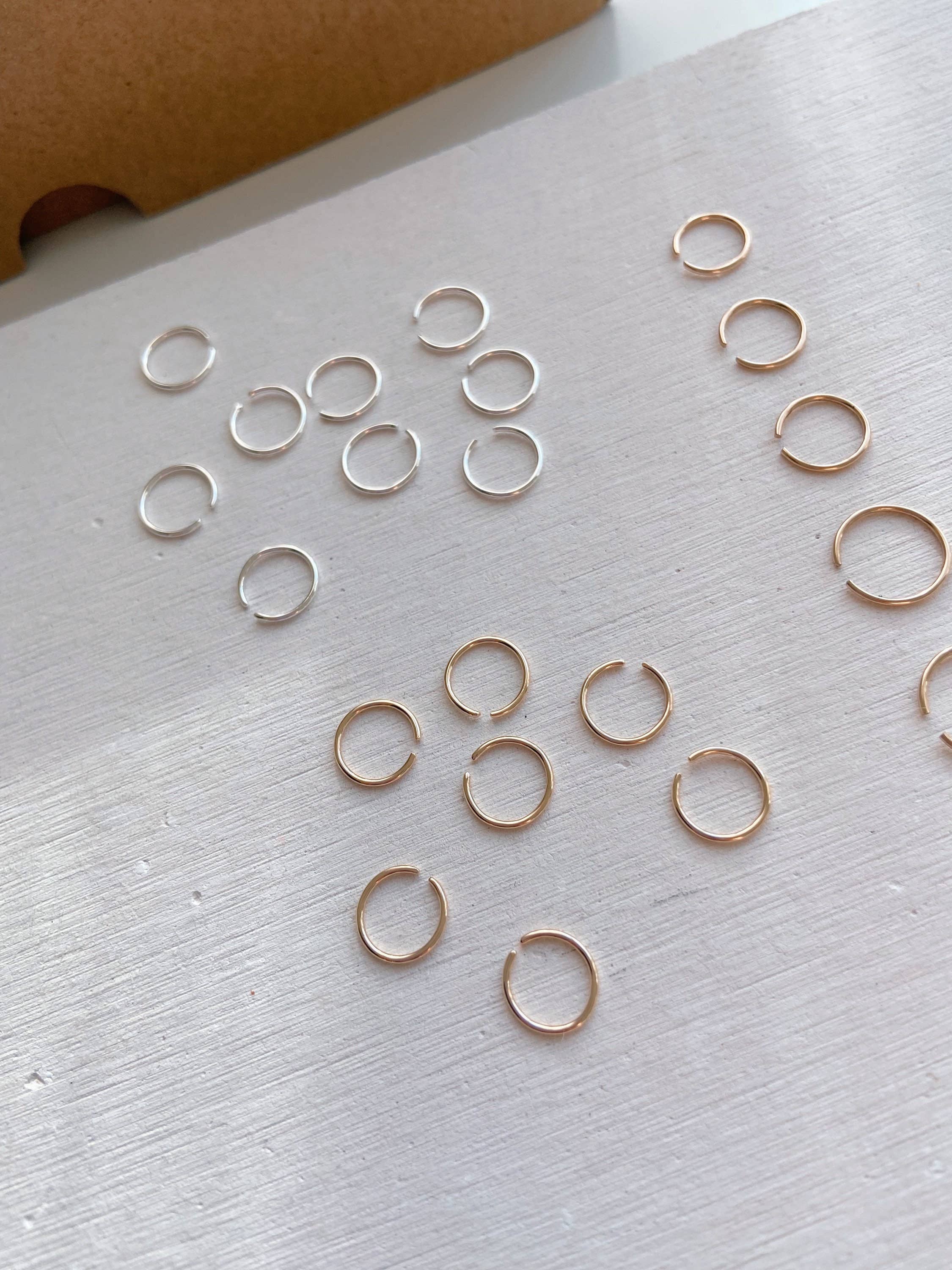 AVA Handmade Jewelry – Großhandel Hoops – Endlose winzige Reifen; Nasenring; Nasenring; Nasenpiercing Ring; Goldener Nasenring; silberner Nasenring; winziger Nasenring; 6 mm; 7 mm; 8 mm; 9 mm; 10 mm8