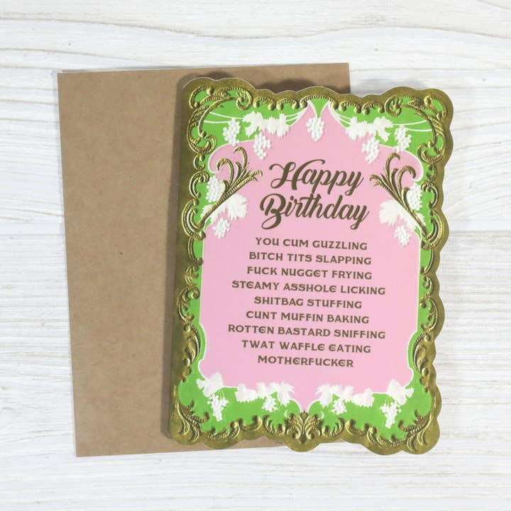 Bad Betty Greeting Co. - Wholesale Birthday Card - Happy Birthday - Dirty Greeting Card