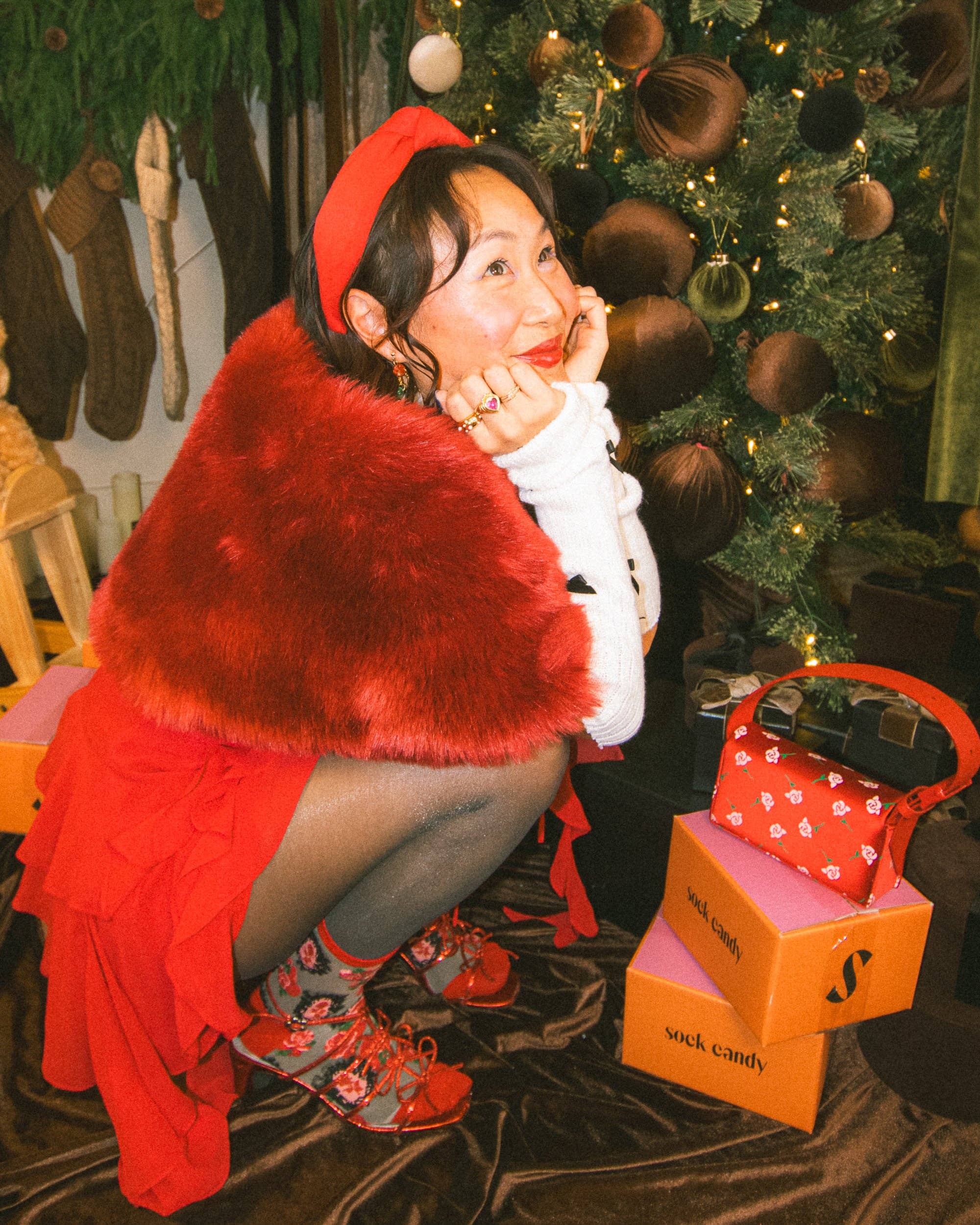 Sock Candy - Vente Chaussettes – femme - Chaussettes Cameo Rose Sheer Crew8