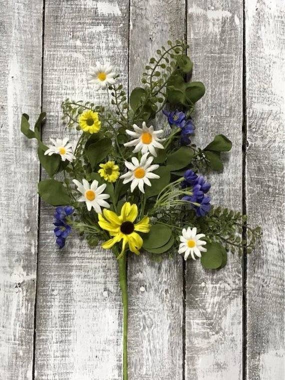 Blue/Yellow Spring Pick for wholesale by DNS Designs