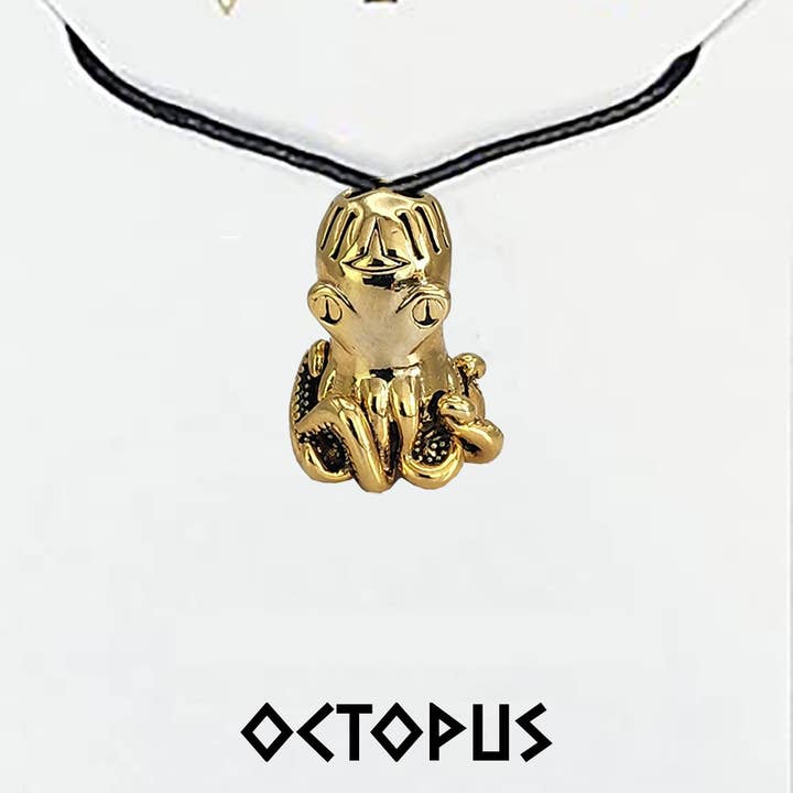 My Totem Tribe - Wholesale Pendant/Charm Necklace - Octopus My Totem Tribe Spirit Animal Tribal Bead Necklace