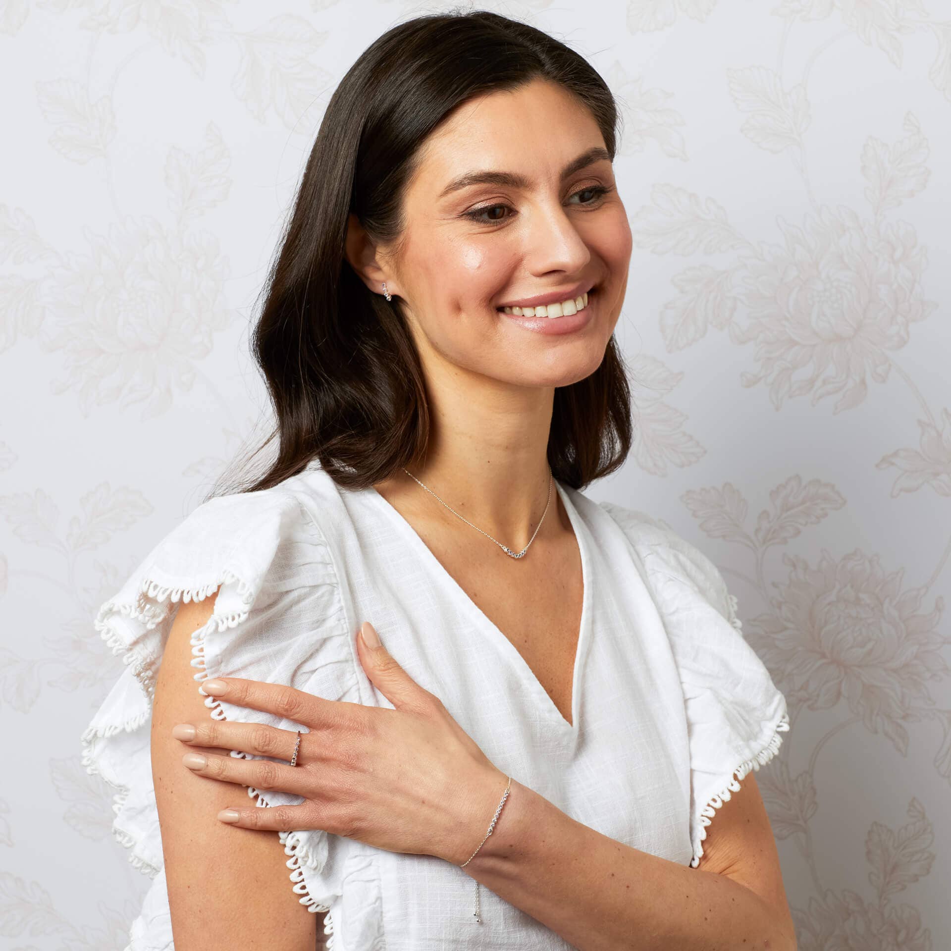 Silver Laura Ashley Alford Meadow Light Amethyst Ring for wholesale on Faire3