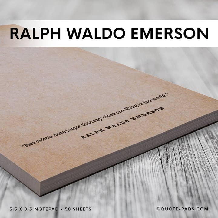 50 Ralph Waldo Emerson Quotes Notepad | 5.5 x 8.5 for wholesale by QuotePads
