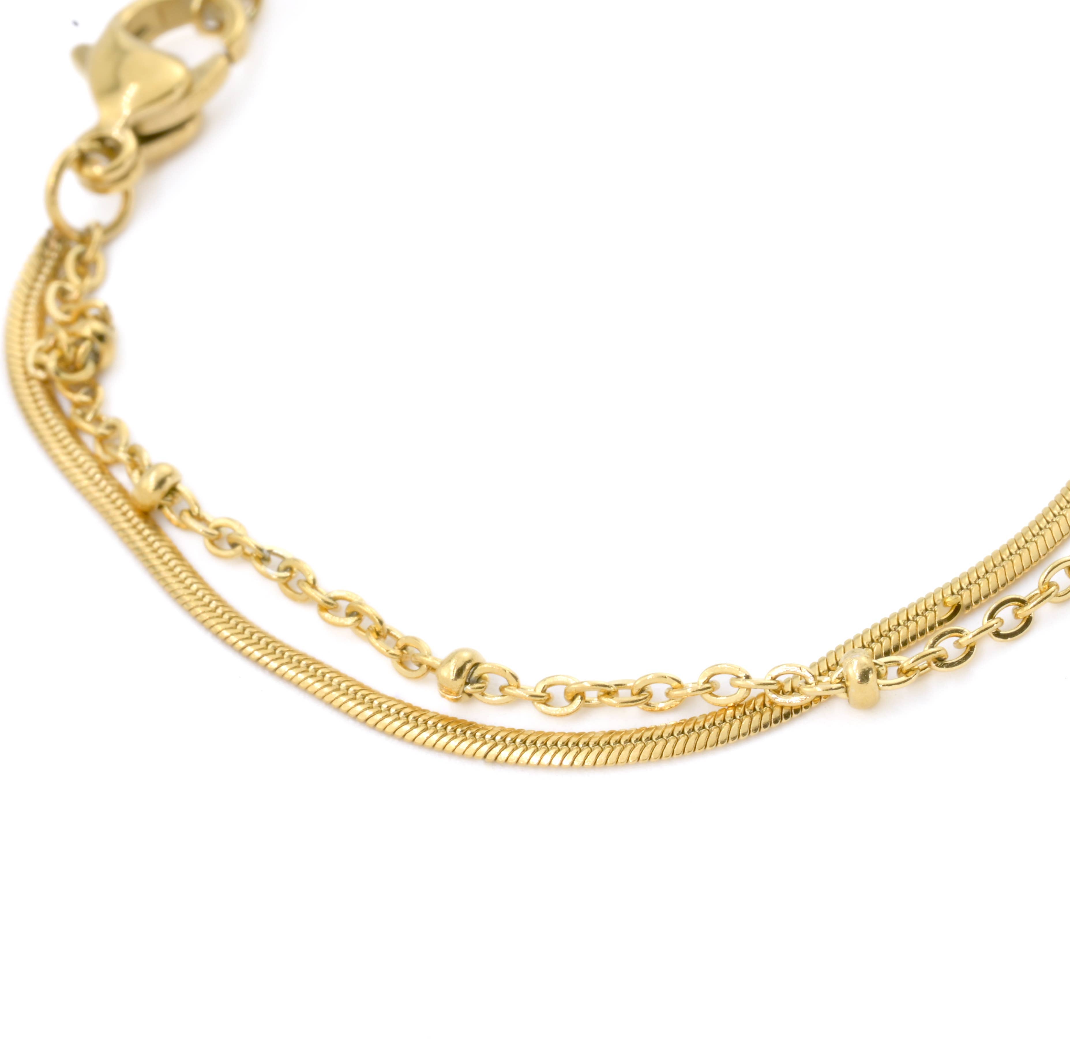 Blueyejewelry - Wholesale Enkelbandje - Gouden Hart Enkelband - Slangenketting Hart & Liefde Enkelarmband2