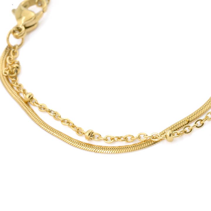 Blueyejewelry - Wholesale Anklet - Gold Heart Anklet - Snake Chain Heart & Love Ankle Bracelet2