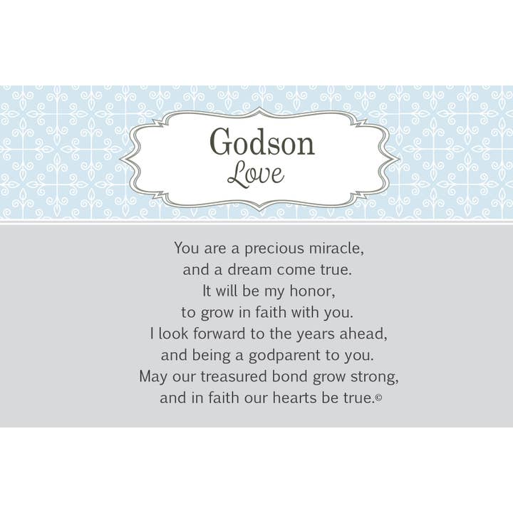 The Grandparent Gift Co. Inc. – wholesale Picture frame – Child & baby – Precious Godson Gift Sentiment Photo Frame 4x6 Table 31481