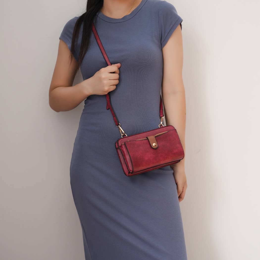 MKF Collection - Wholesale Crossbody Bag - Women's - Muriel Women Crossbody Bag with Card holder and Small Pouch11