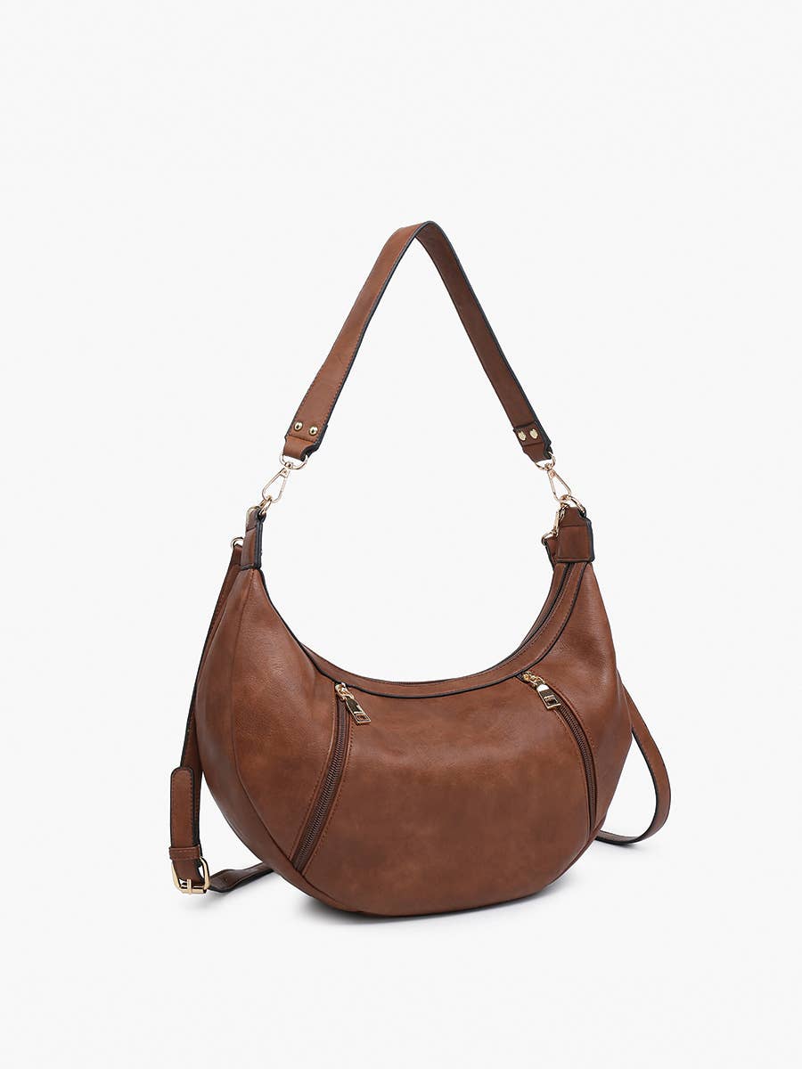 Jen & Co. - Venta al por mayor Bolso con correa - Mujer - Bolso de hombro Lee Slouchy M2509 con compartimentos dobles con cremallera5