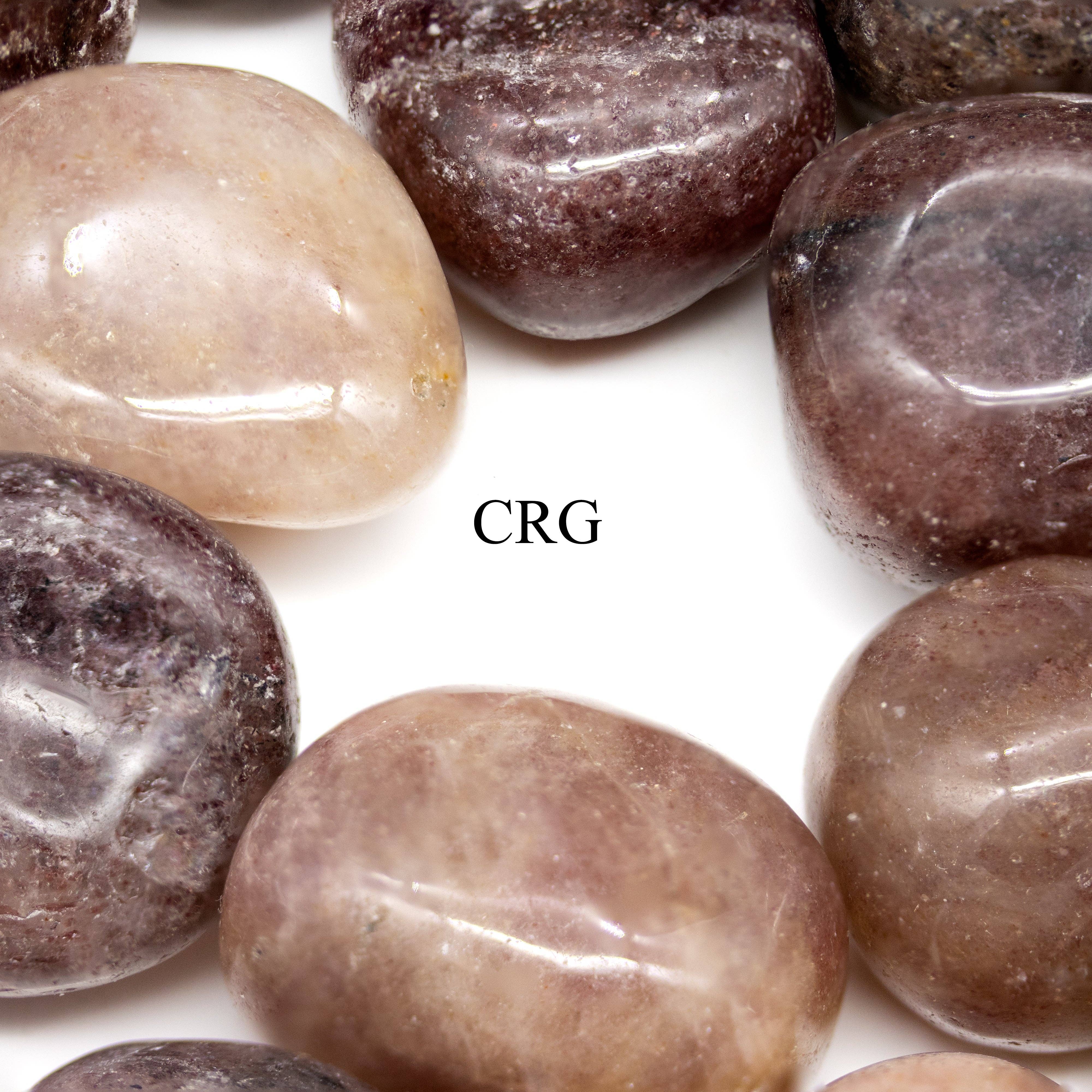 Crystal River Gems LLC – wholesale Spiritual stone/crystal – 1 LB. LOT - Strawberry Quartz Tumbled Stones2