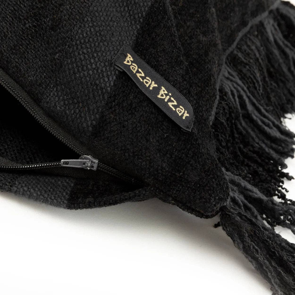 Bazar Bizar Living - Wholesale Throw Pillow Cover - The Oh My Gee Cushion Cover - Black Velvet - 30x503