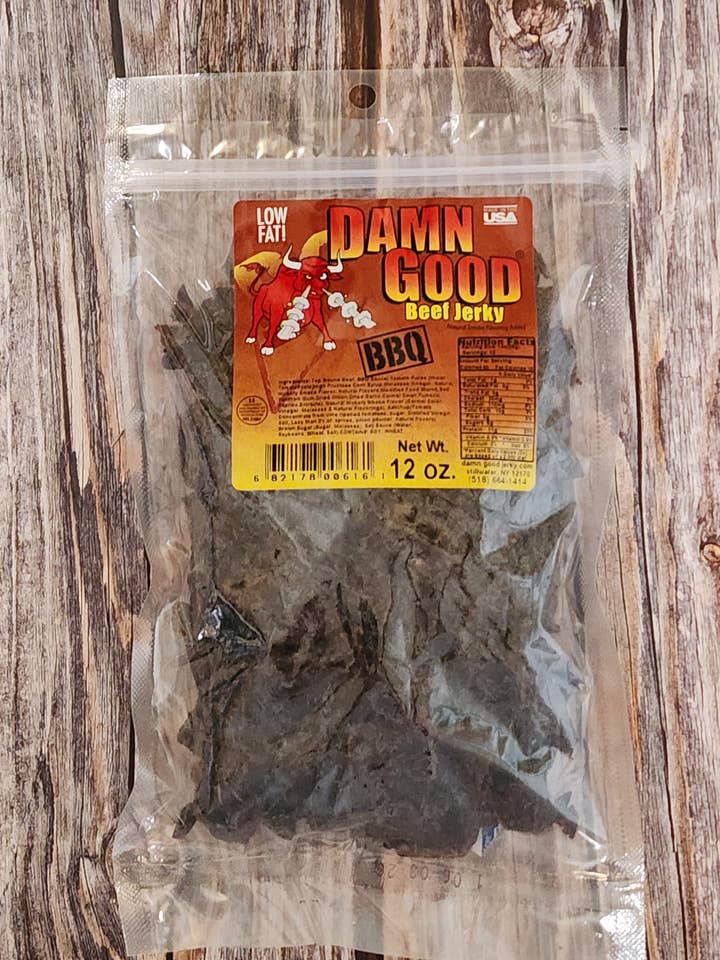 12 oz Barbecue Beef Jerky for wholesale by Damn Good Beef Jerky