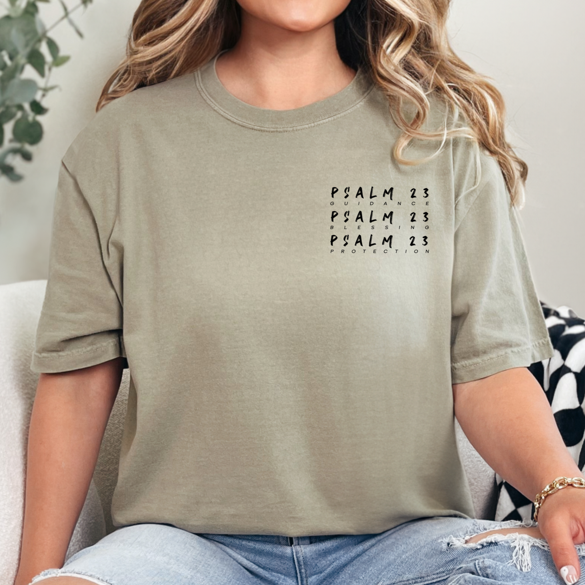 The Light Company - Wholesale Screen Printed T-Shirt - Unisex - The Lord Is My Shepherd Psalm 23 Faith Tee0