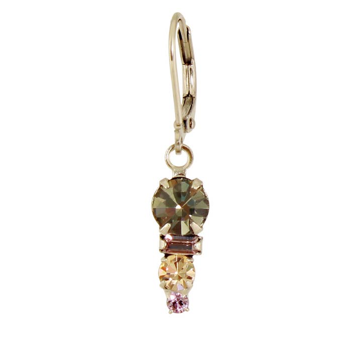 Baked Beads - Wholesale Dangle Earrings - Quadruple Crystal Earring