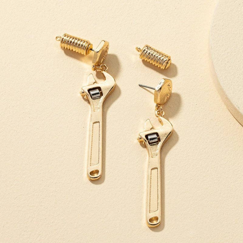 Ekartini - Wholesale Dangle Earrings - Geometric Wrench Earrings0