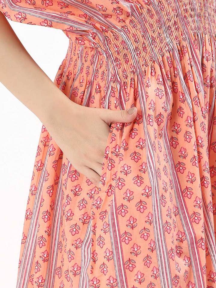 Hi Handmade - Wholesale Dress – Women's - Lia Lounge Dress - Petal Peach4