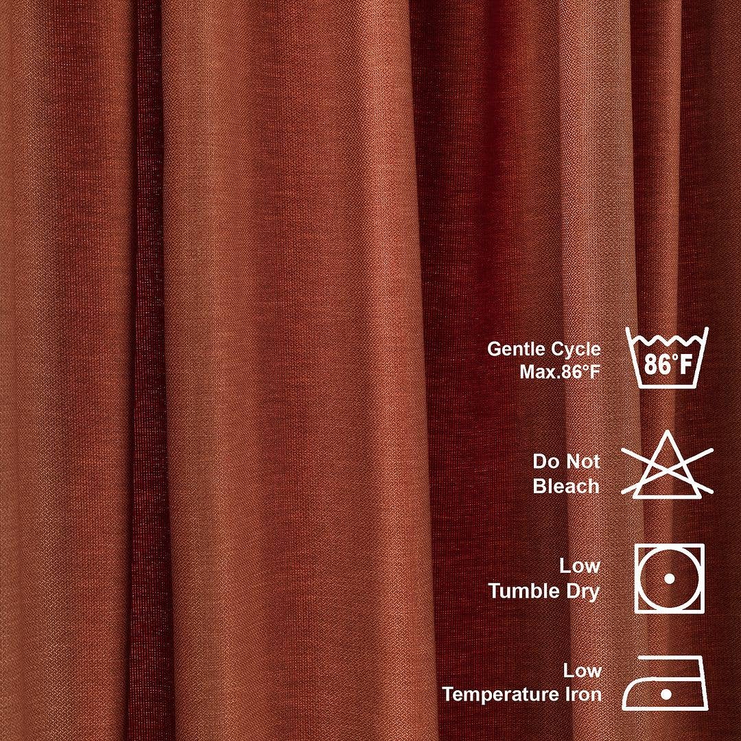 Bes Home Design - Vente Rideaux - Rideau décoratif personnalisé en faux lin de 100 po de large et extra long14