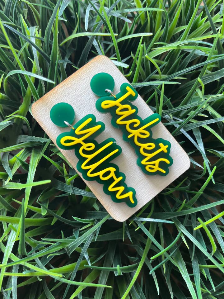 Team Spirit Earrings (Circle Topper) for wholesale by Scheu Customs LLC