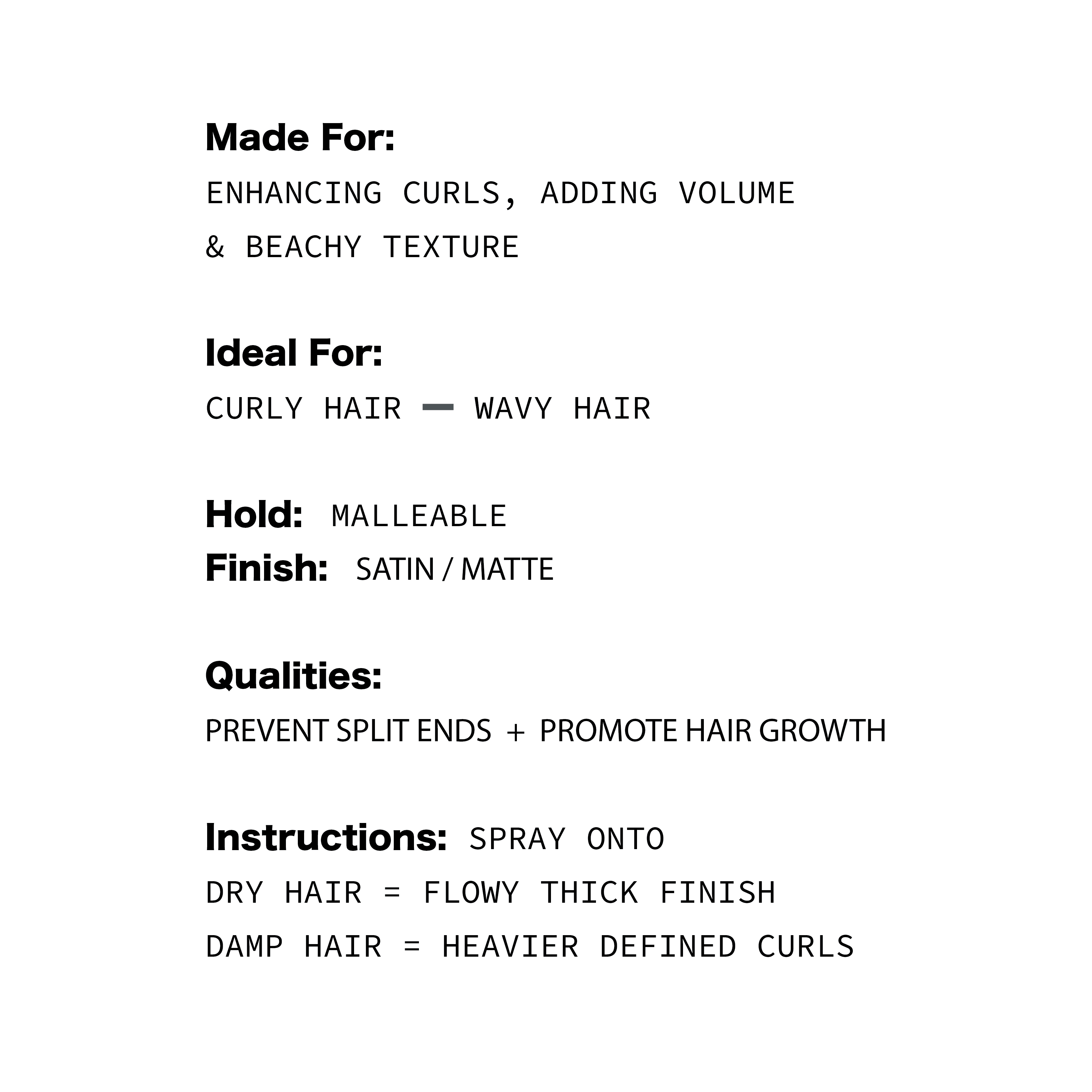 ORTAHAUS Reserve - Wholesale Hair Spray - Texturizing Sea Spray - Sea Salt Hair Spray5