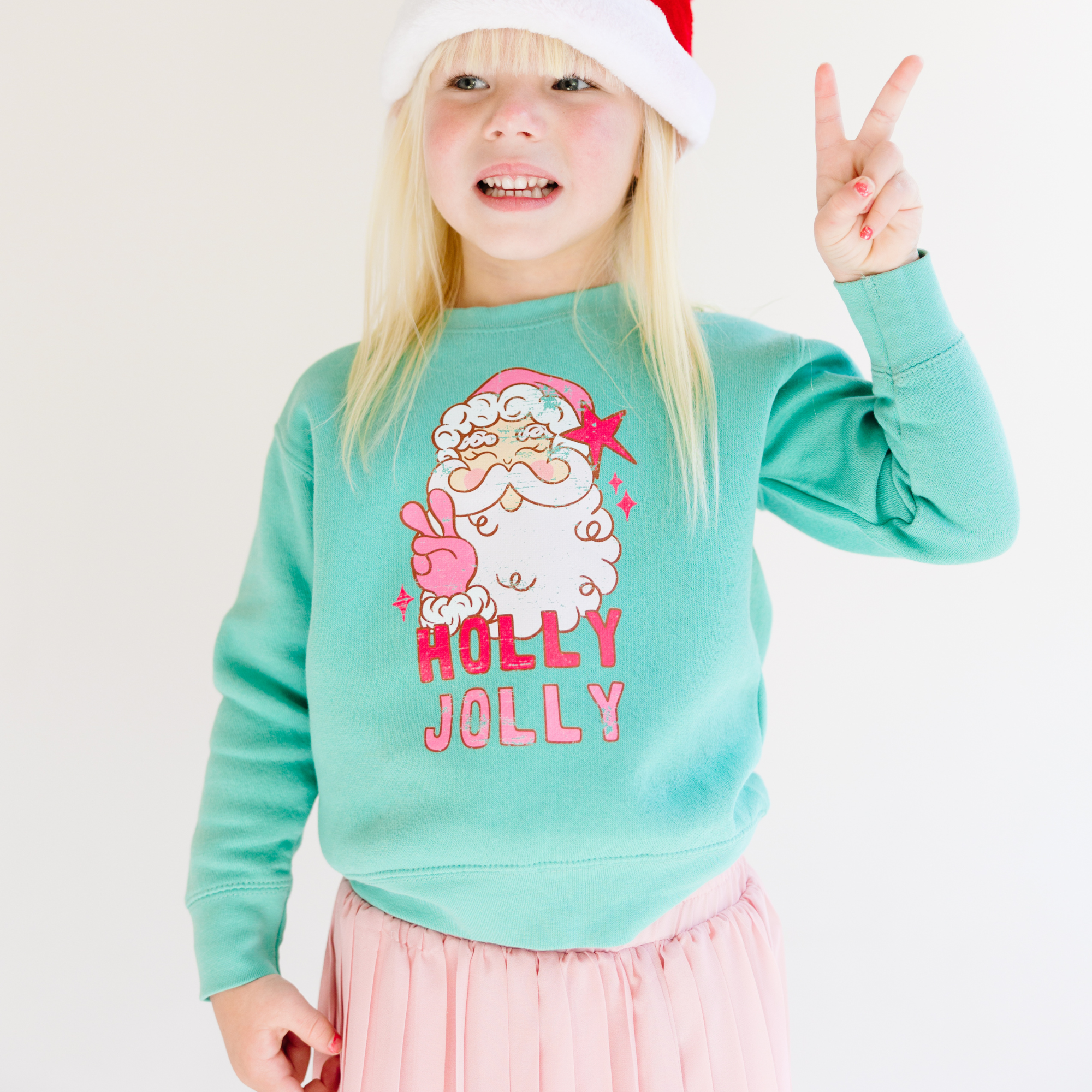 Benny & Ray Apparel - Vente Sweat-shirt – enfant - Chandail à capuchon Holly Jolly Santa Christmas pour enfant 6