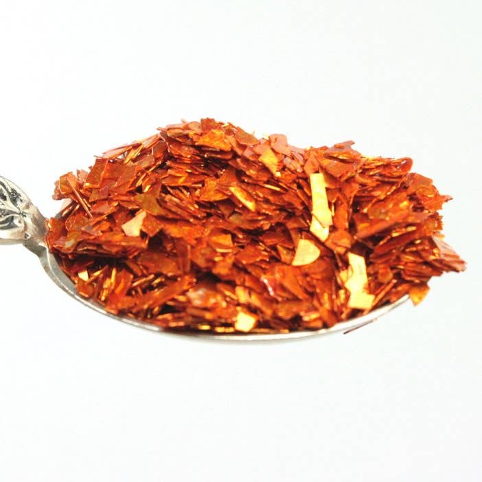 Orange German Glass Glitter - Real Super Shard Glitter for wholesale on Faire
