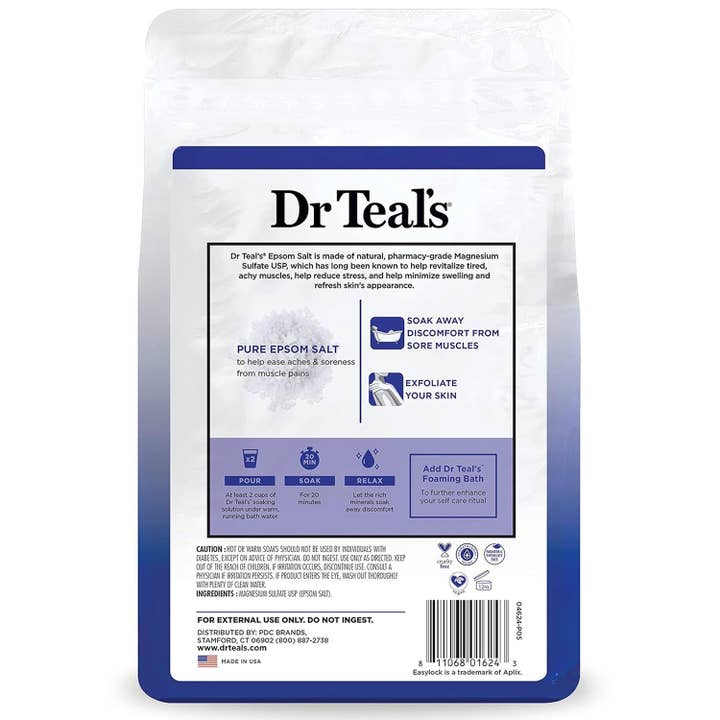 KT Supply - Vendita all'ingrosso Sapone/Lozione per mani - Dr Teals, sale Epsom da ammollo, inodore, 1,4 kg1