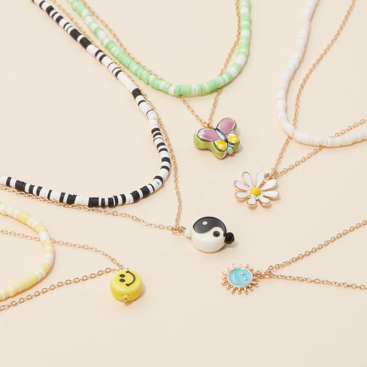 Lilla Haven - Vente Colliers à pendentif - Collier superposé de perles en caoutchouc5