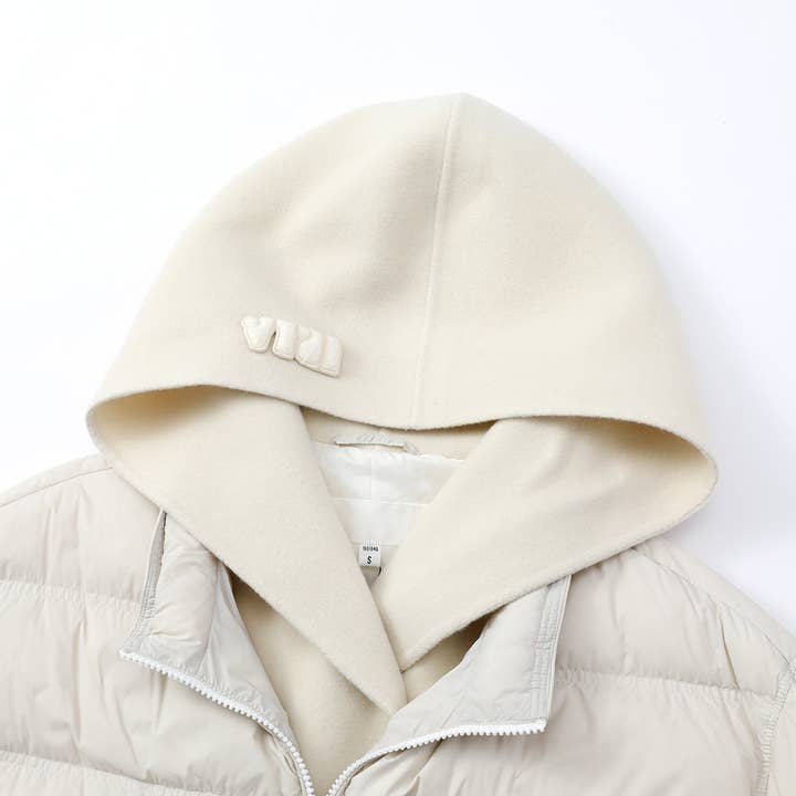 Urlazh - Wholesale Puffer Jacket - Women's - Milkshake Patchwork Down2