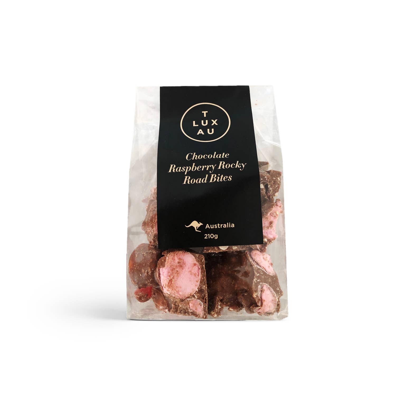 TLUXAU - Wholesale Chocolate Covered Sweets - Large - Raspberry Rocky Road 210g