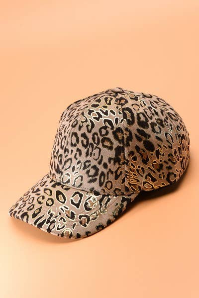 JOSSLYN by wall to wall - Wholesale Baseball Cap - Women's - ANIMAL PRINT BASE BALL CAPS  | 40HW7106