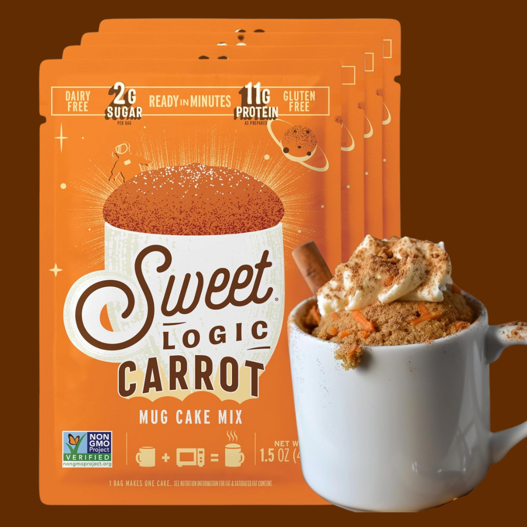 Sweet Logic – wholesale Cake mix – Carrot Mug Cake Quick Mix - Keto, Gluten-Free (10-Pack)12