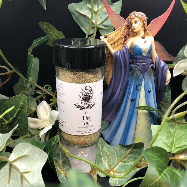 Dahlia's Enchanted Kitchen - Wholesale Dried Spice Mix - The Fool - Tarot Card Culinary Spice Blend5