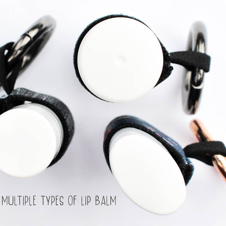 YAY NOVELTY - Wholesale Lip Balm Case/Holder - Stylish Lip Balm Holder Keychain-Black2