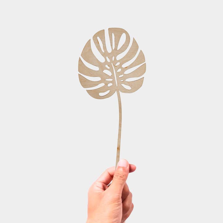 Hoja de monstera de madera para venta al por mayor de Growing Concepts