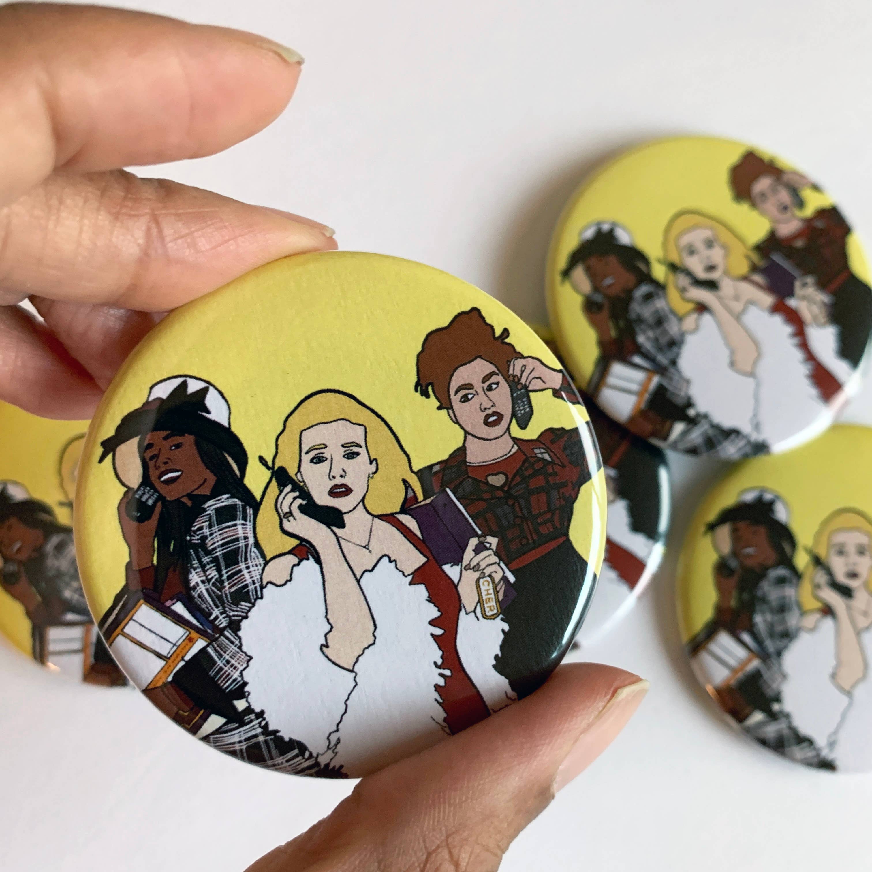 Made by Nilina - Wholesale Compact Mirror - Clueless Pocket Mirror - 2.25 inches 90s Novelty0