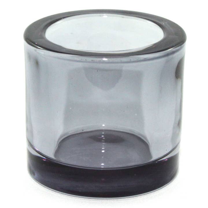 Heavy Glass Votive Holder | Black for wholesale by Twilight Collection