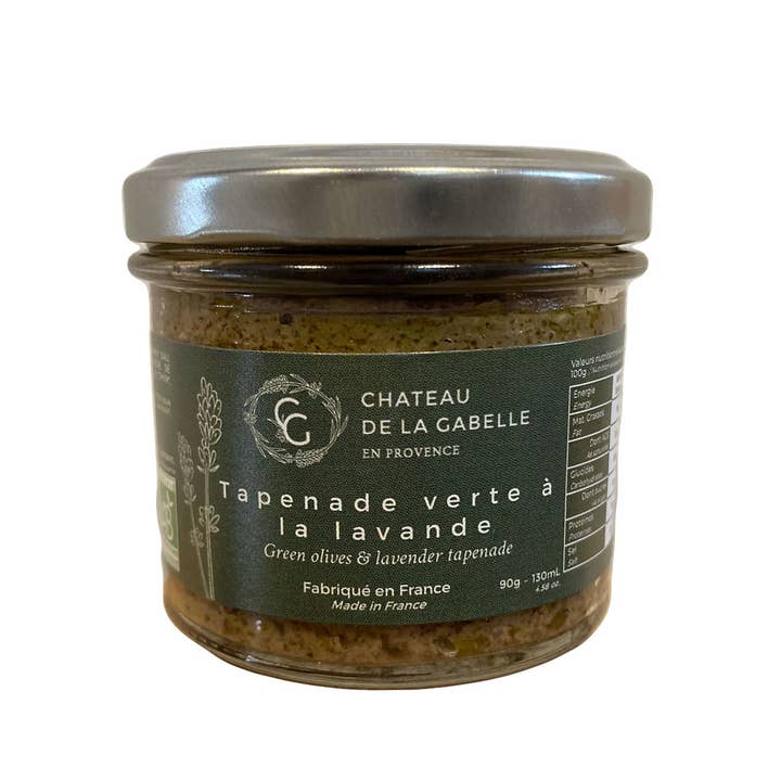 Château de la Gabelle – Tapenade por atacado – Tapanada verde com flor de lavanda2