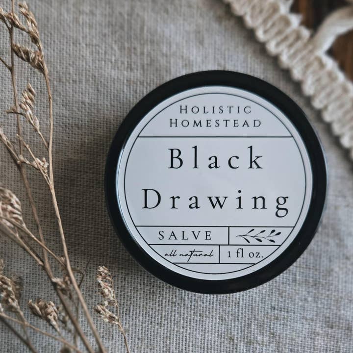 Holistic Homestead - Wholesale Healing Salve/Balm/Cream - Black Drawing Salve0