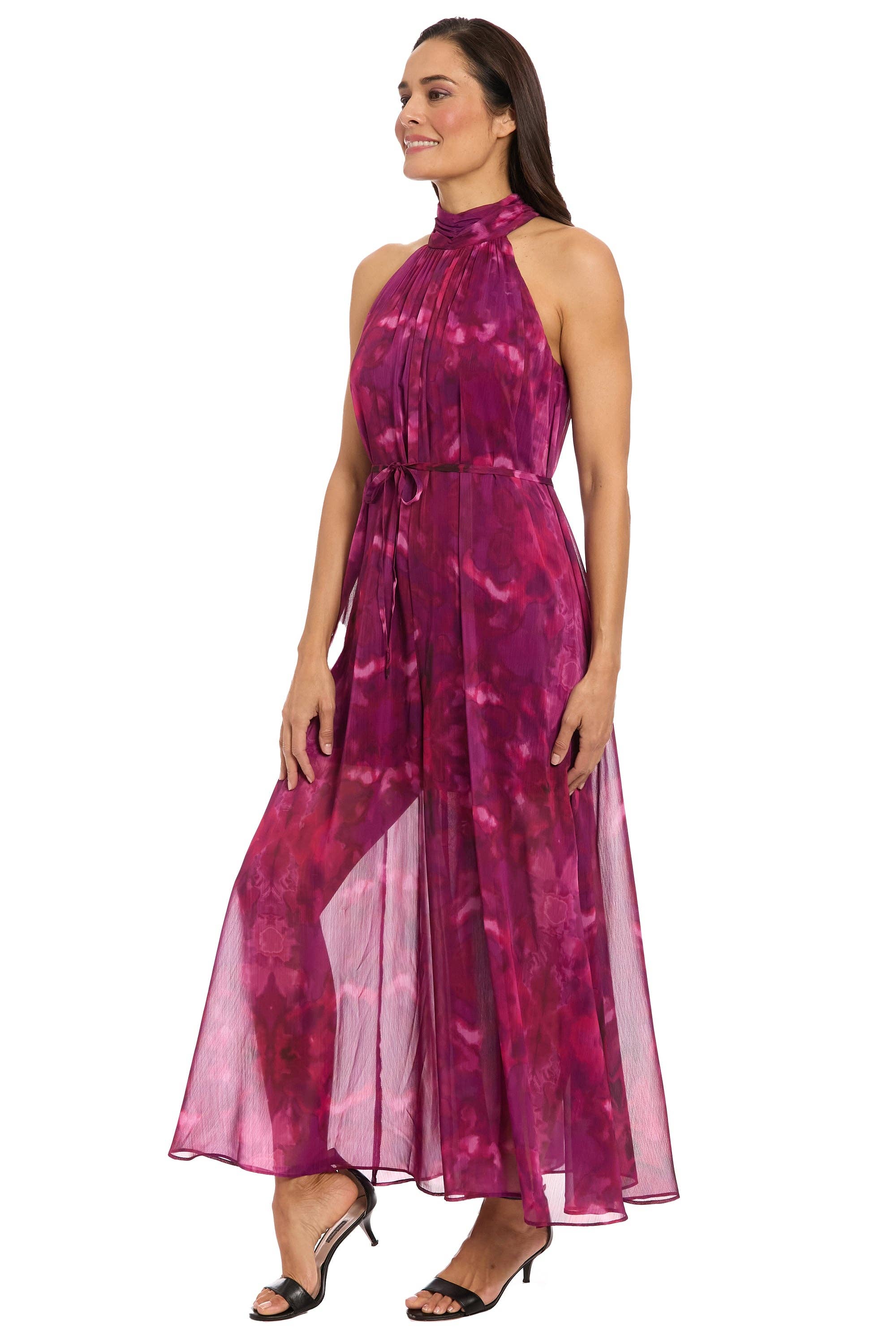 Maggy London Group - Wholesale Jumpsuit - Women's - FLOWY WIDE LEG HALTER JUMPSUIT1